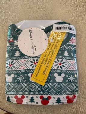 Little Sleepies Disney Mickey fair isle two piece pajama set 12/14